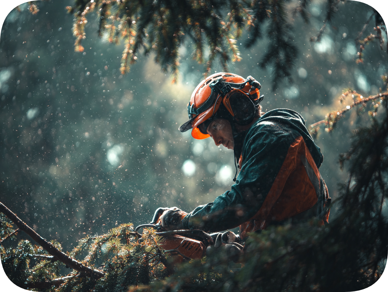 Stump grinding service